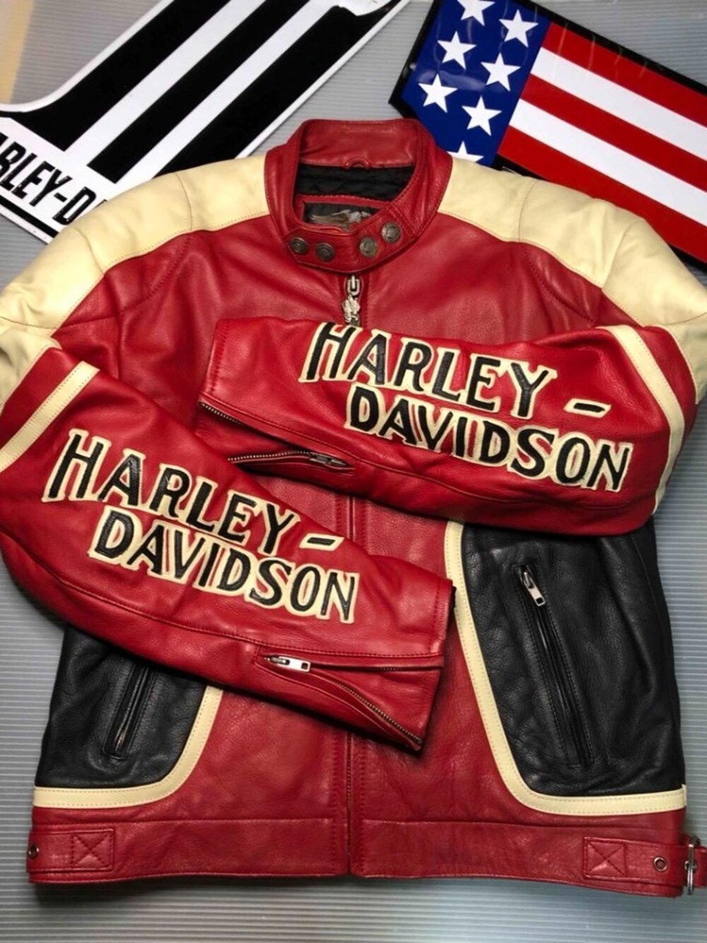 Vintage HARLEY DAVIDSON Leather Jacket RARE